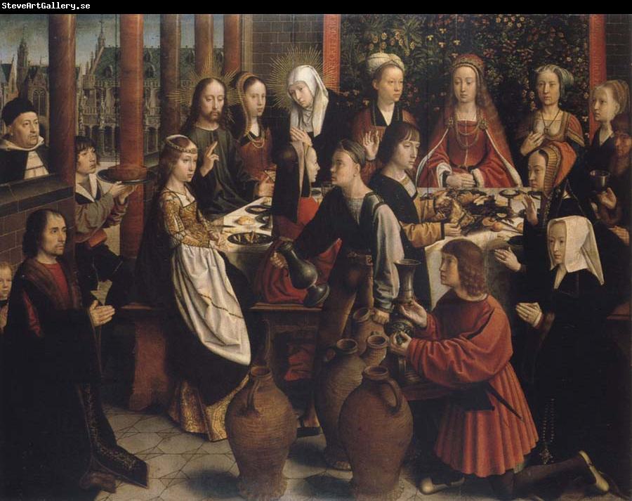 Gerard David The wedding to canons